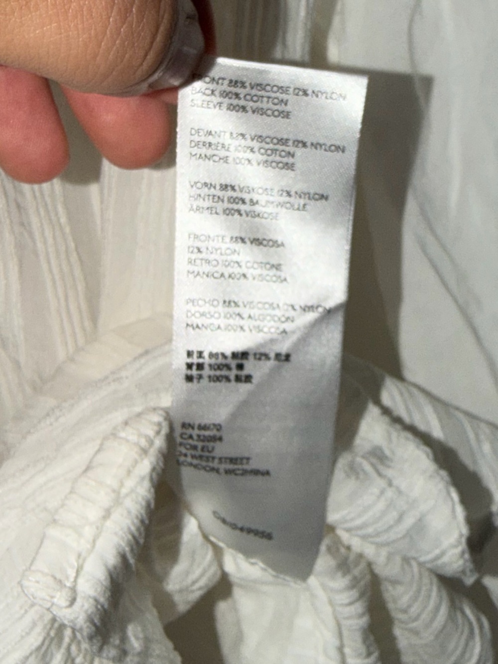 Anthropologie cream sheer textured button down shabby chic western costal m - Picture 5 of 8